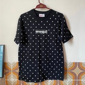Supreme CDG Polka Dot Box Logo Tee